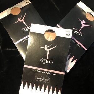 Revolution Dancewear Adult Medium Tights (3) new